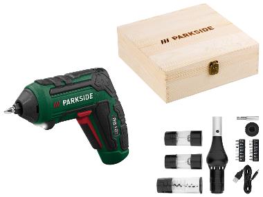 PARKSIDE® Set visseuse sans fil 4 V « PAS 4 D7 », avec accessoires BBQ