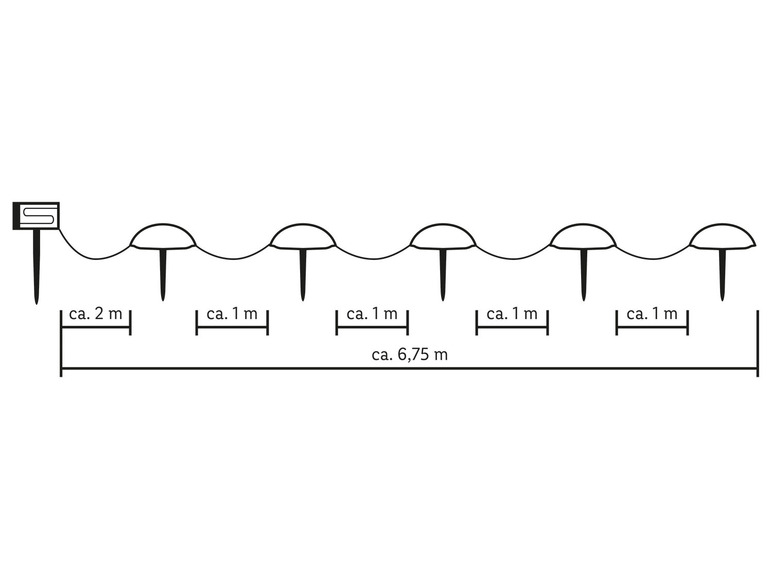 Ga naar volledige schermweergave: LIVARNO home Ledsolarlichtsnoer, lengte 6,60 m / 6,75 m - afbeelding 13
