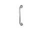 Een elegante, verchroomde metalen deurgreep.