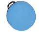 Blauwe opvouwbare fotoreflector met rits en handvat