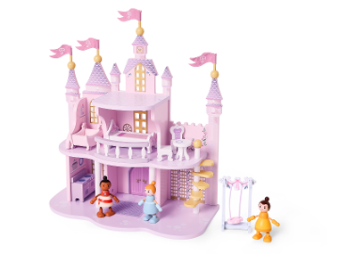 LUPILU® Houten prinsessenkasteel, 15-delig