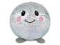 Discobal knuffel met een lachend gezicht