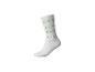 Chaussette blanche avec lettres vertes DEF, KLM, RST, XYZ