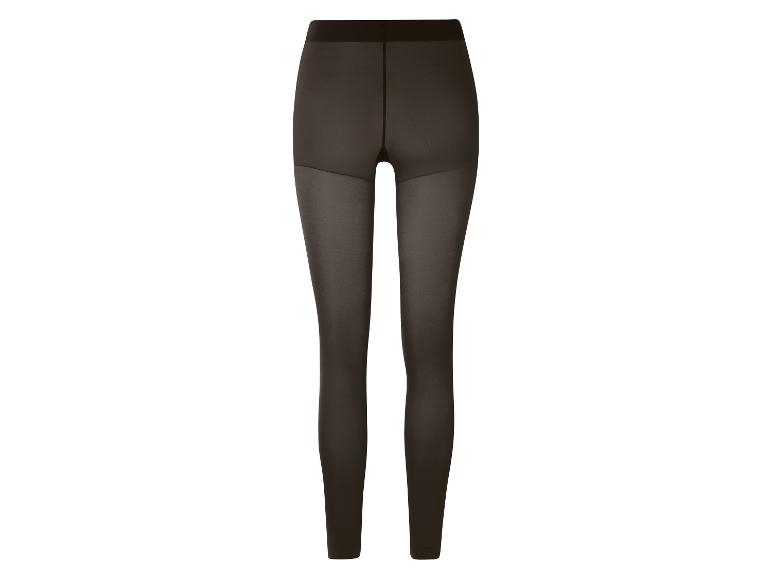 Collants noirs transparents, vue arrière.