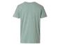 T-shirt vert clair à manches courtes, vue arrière.