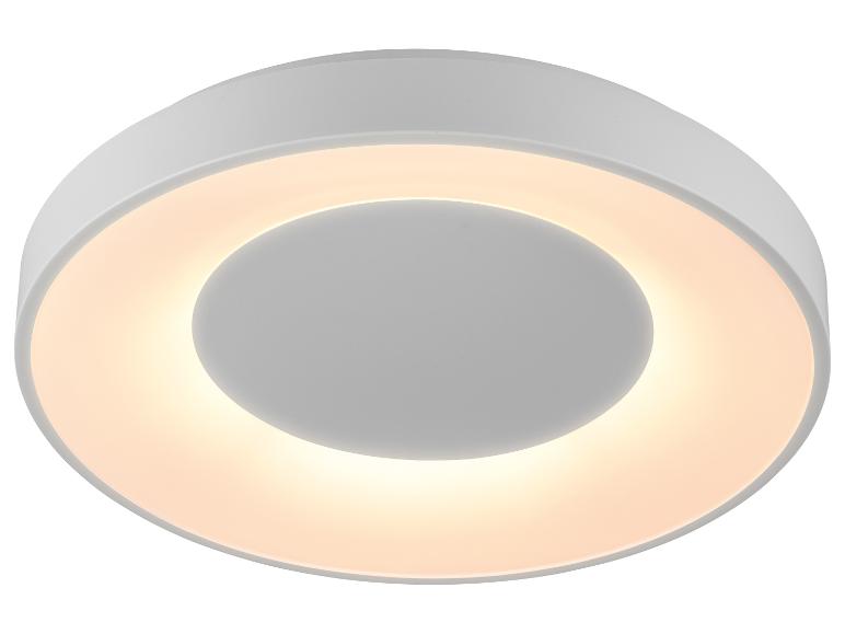 Witte ronde LED-plafondlamp met warm wit licht