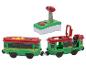 Train jouet vert et rouge avec télécommande
