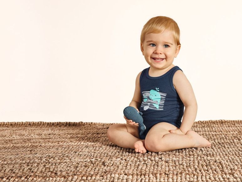 Aller en mode plein écran lupilu® Bodys pour garçons bébés, 2 pièces, en pur coton bio - Photo 9