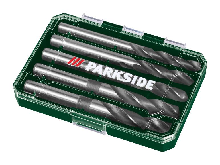 Jeu de forets PARKSIDE dans une boîte verte, 5 forets à métaux