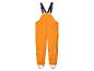 Oranje regenbroek met bretels voor kinderen.