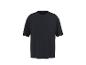 T-shirt noir oversize à manches courtes