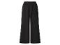 Pantalon large noir à taille élastique