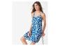 Blauw-witte zomerjurk met ikat print.
