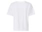 T-shirt blanc à manches courtes, vue de dos