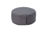 Coussin de méditation rond gris foncé avec fermeture éclair