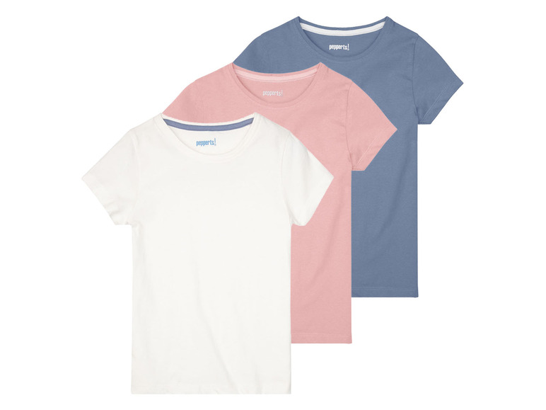 Aller en mode plein écran pepperts!® T-shirts pour fille, 3 pièces, avec col rond - Photo 2