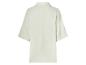 Beige blouse met korte mouwen, achterkant.