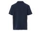 Donkerblauw, kort mouw overhemd.