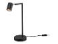 Lampe de bureau LED moderne, noire.