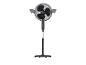 Ventilateur sur pied noir avec fonction d'oscillation