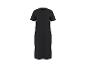 Robe noire à manches courtes et col rond