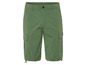 Groene cargo korte broek met een klein merklabel