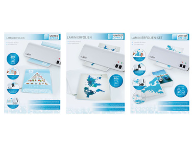 UNITED OFFICE® Pochettes de plastification, A3/A4/A5