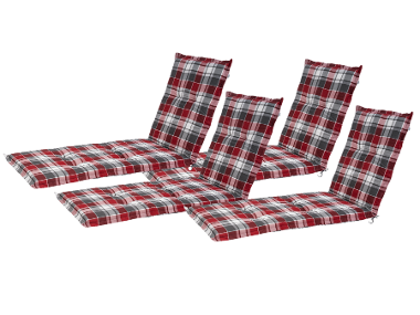 Ensemble de 4 coussins pour chaise longue LIVARNO home Valencia/Miami (190 x 60)