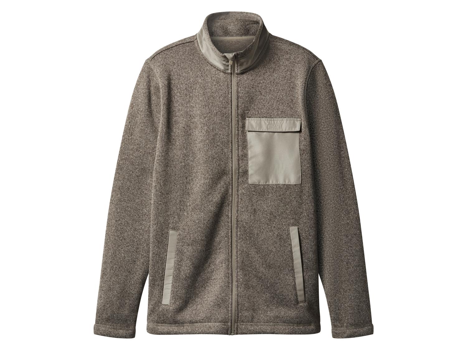 Harbrosrce Gebreid vest voor heren, cardigan, opstaande kraag, vrijetijdsjas, pullover, kabelgebreid sweatjack met ritssluiting, Donkerblauw, XXL