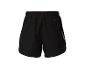 Short de course noir pour homme avec taille élastique et poche arrière zippée