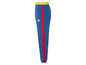 Blauwe Lidl trainingsbroek met rode streep.