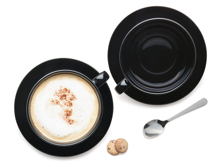 Ga naar volledige schermweergave: ERNESTO® Porseleinen koffiekopjes met schoteltjes, 2-delig - afbeelding 13