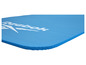 Een blauwe Reebok fitnessmat.