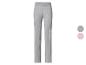 Pantalon côtelé en gris et rose