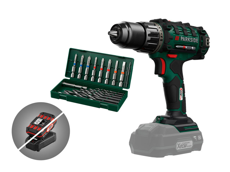 Aller en mode plein écran PARKSIDE® Perceuse-visseuse sans fil » PABS 20-Li E6 «, 20 V - Photo 1