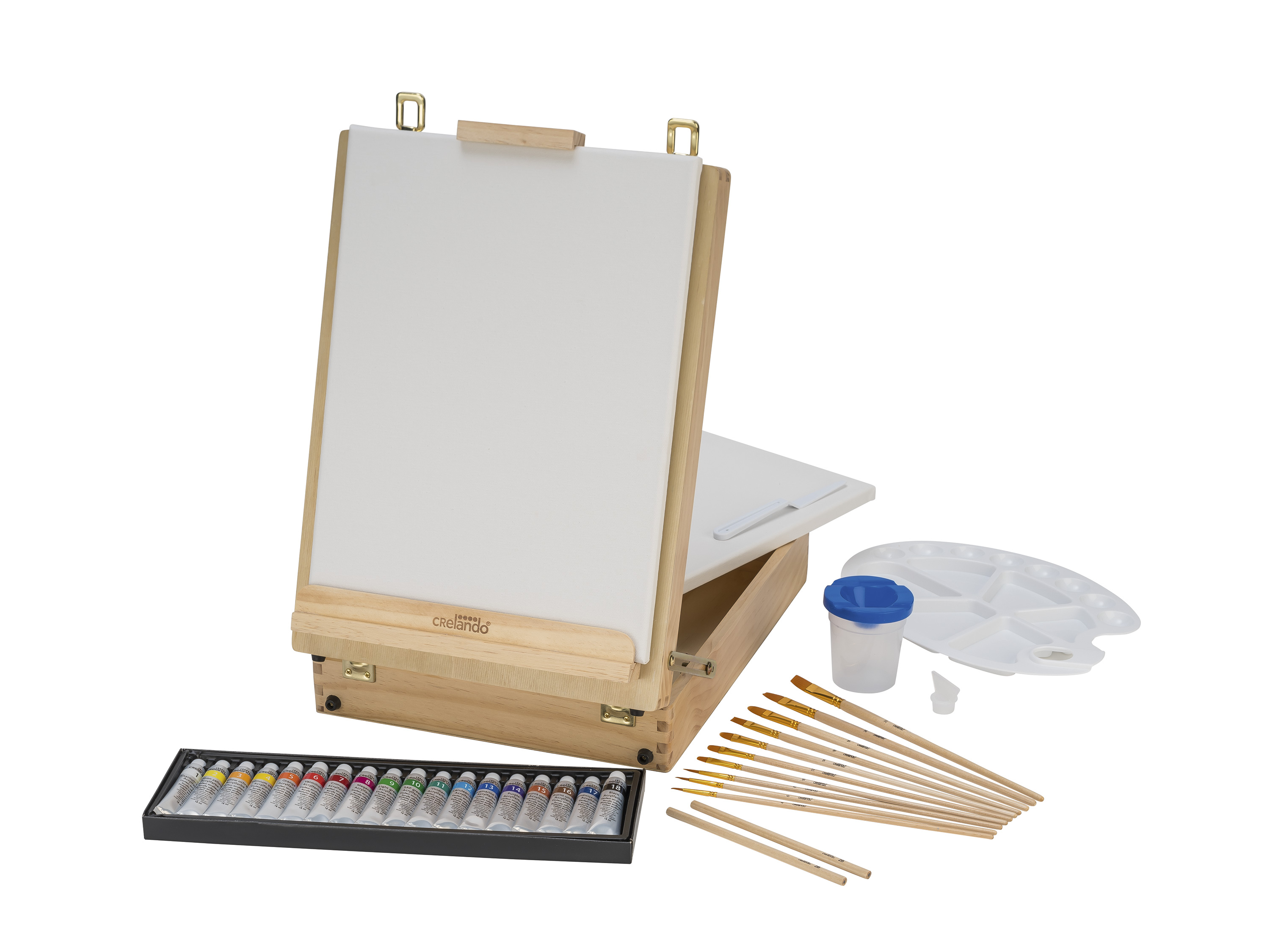 2-in-1 koffer en schildersezel crelando®