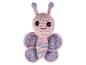 Hochet papillon rose et violet au crochet