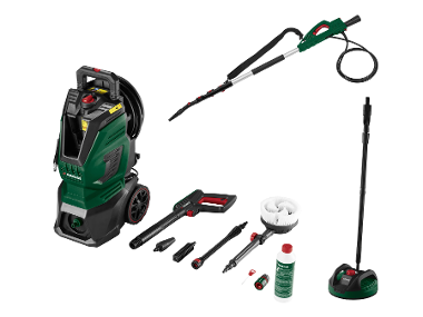 Nettoyeur haute pression 170 bar avec nettoyeur de terrasse et lance télescopique PARKSIDE® PHD170 PFR28