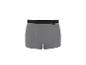 Caleçon gris pour homme avec ceinture élastique noire et petite étiquette.