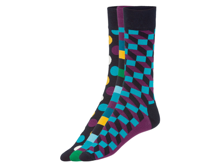 Ga naar volledige schermweergave: Happy Socks Set van 3 paar sokken in geschenkbox - afbeelding 2