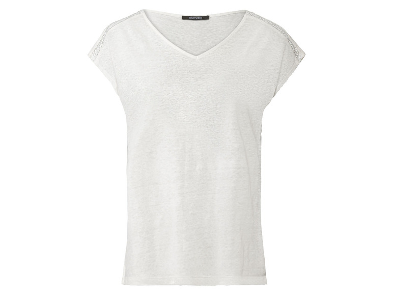 Ga naar volledige schermweergave: esmara® Nonchalant linnen T-shirt - afbeelding 6