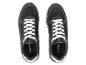 Zwarte sneakers met witte veters van het merk Liverg.