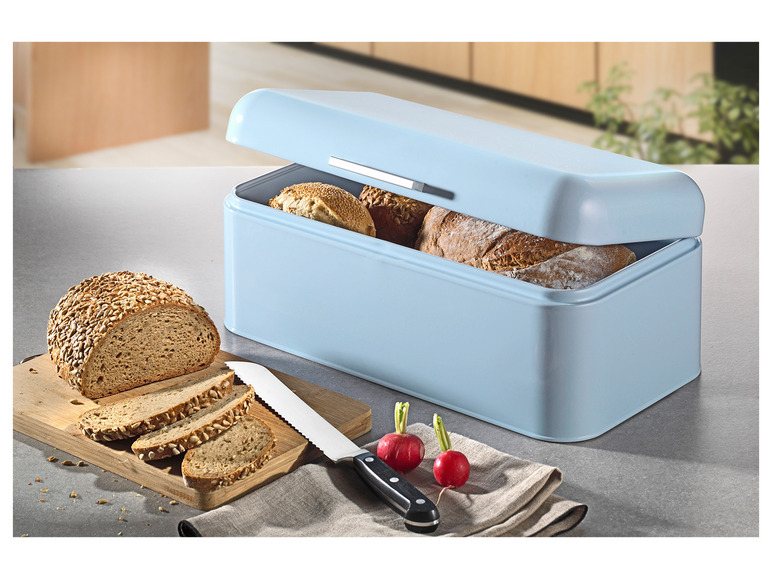 Aller en mode plein écran Esmeyer Boîte à pain en métal bleu clair - Photo 2