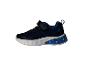 Chaussures de sport bleues pour enfants avec dinosaures et lumières LED