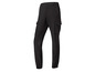 Pantalon cargo noir avec ourlet élastique.