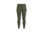 Legging de sport femme kaki avec fermeture éclair et cordon de serrage à la taille.