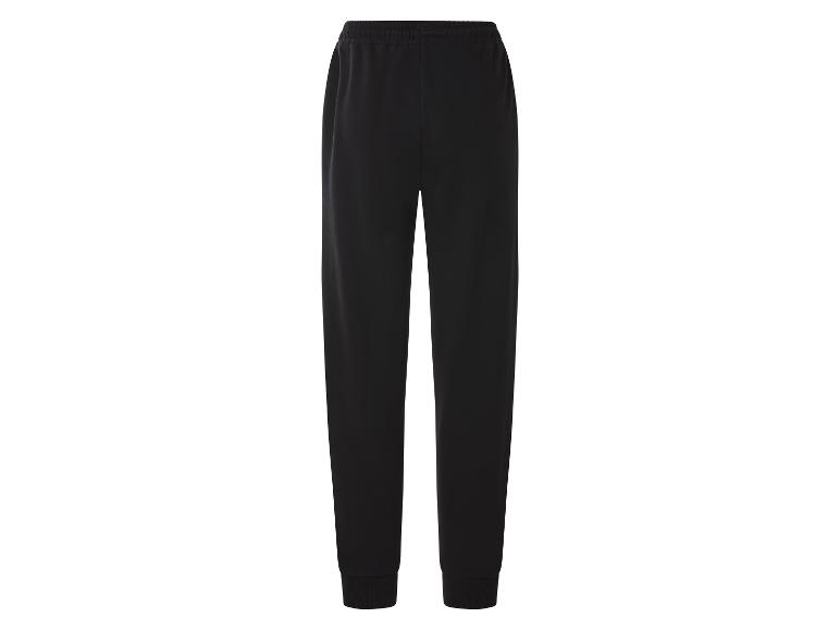 Pantalon de survêtement noir avec taille élastique et poignets côtelés