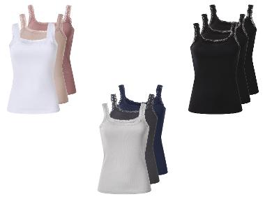 Tops avec dentelle pour femmes, 3 pièces esmara®