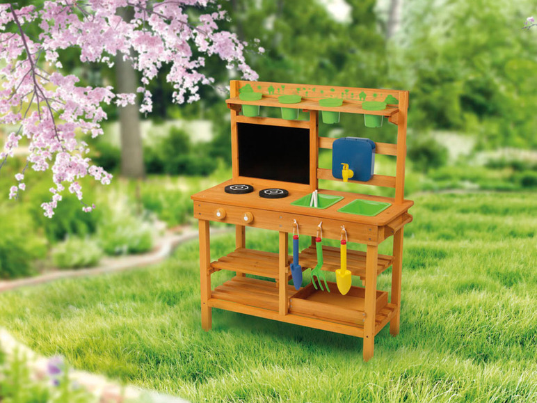 Ga naar volledige schermweergave: Playtive Houten buitenspeelkeuken - afbeelding 4