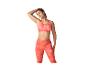 Femme en brassière de sport et legging Crivit roses à motif pois